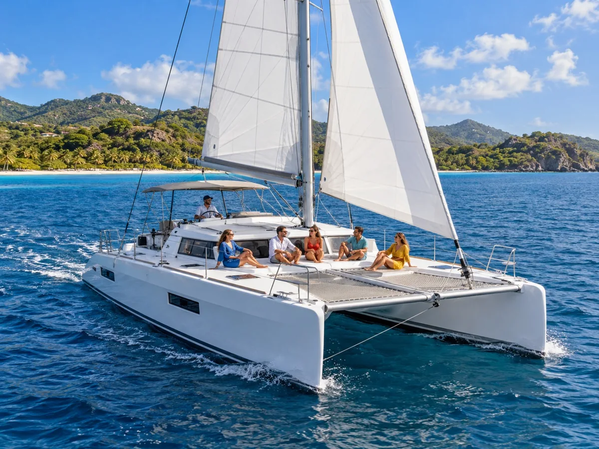 Catamaran : fête, barbecue et bar ouvert